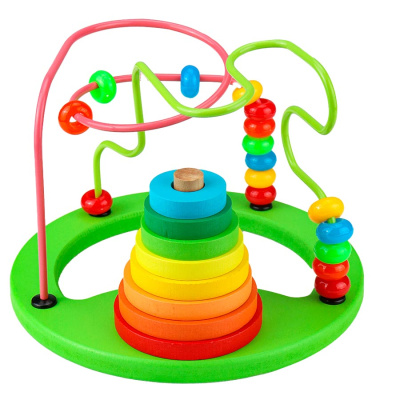 Пирамидка лабиринт деревянный Рыжий кот И-4017 1